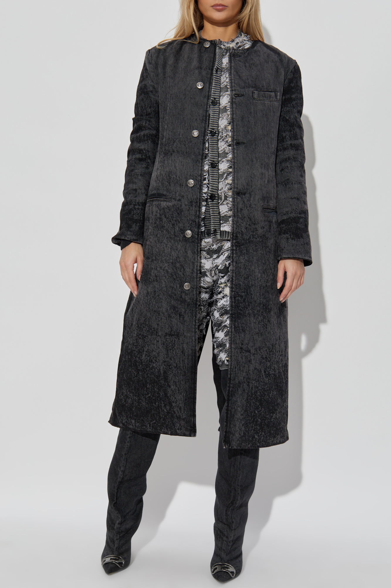 Grey Denim coat `DE-ANCELOT-FSH1` Diesel - Vitkac AS